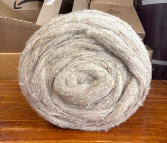 24DF Oatmeal Merino/Targhee Carded Sliver